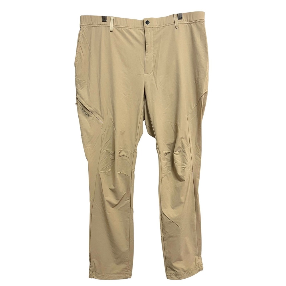 Orvis PRO Fishing Pants Mens 38W 30L‎ Tan Stretch Technical Trousers Outdoor